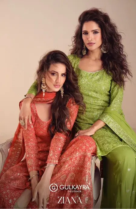 Ziana By Gulkayra Georgette Readymade Sharara Suits Suppliers In Mumbai
